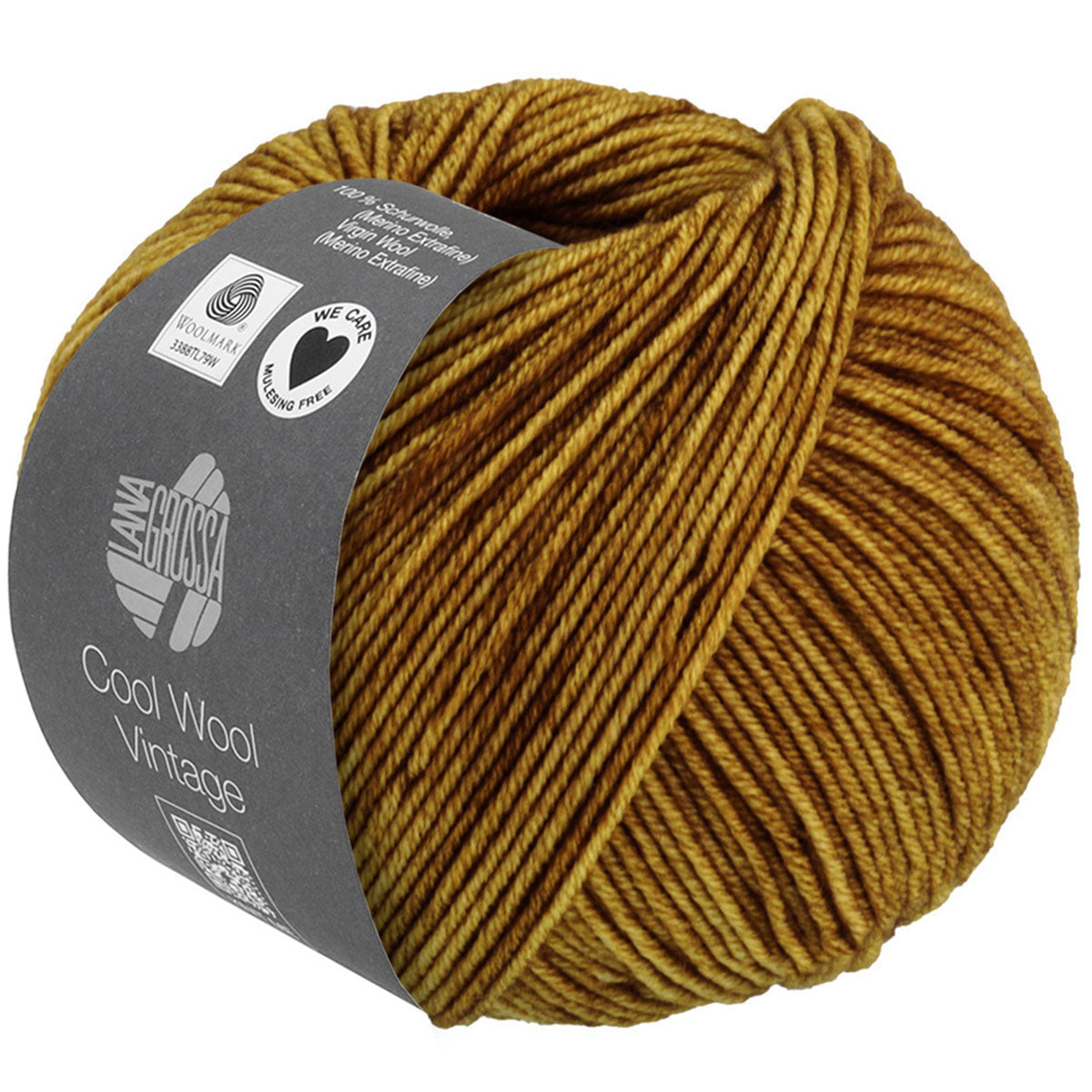 Lana Grossa Cool Wool Vintage Yarn - 7362 Mustard - Extra Image
