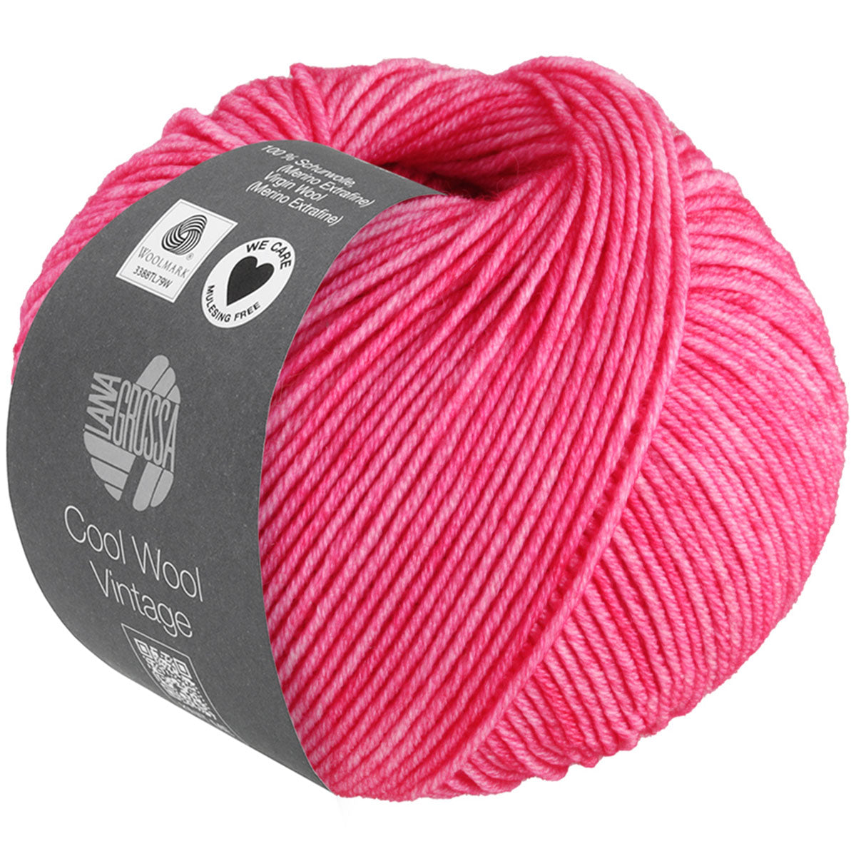Lana Grossa Cool Wool Vintage Yarn - 7371 Pink - Extra Image
