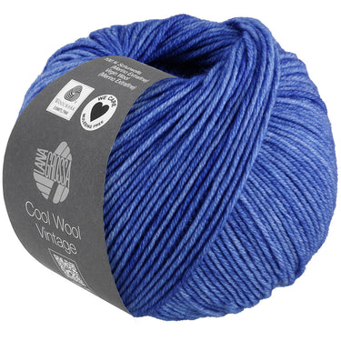 Lana Grossa Cool Wool Vintage Yarn - 7373 Blue - Extra Image