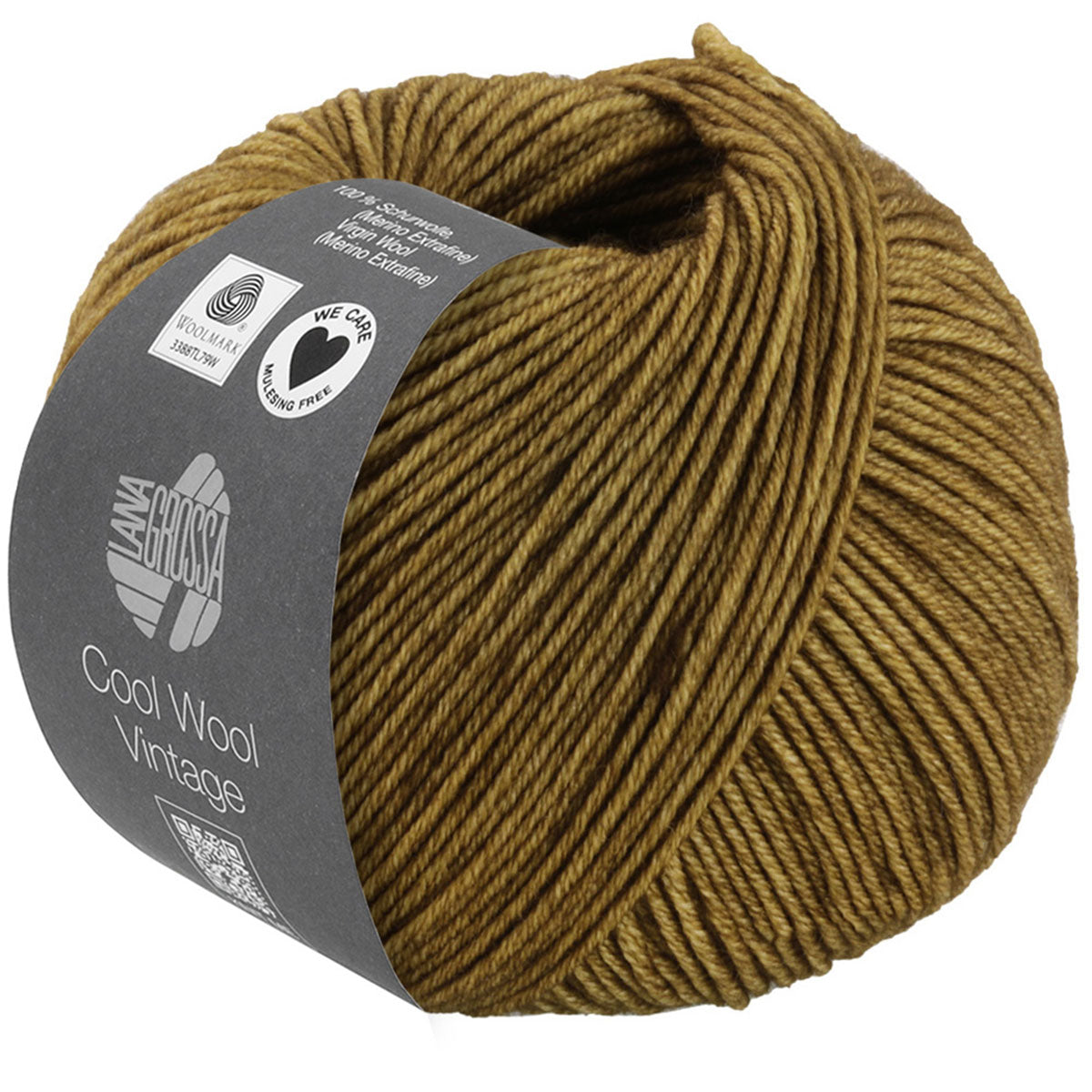 Lana Grossa Cool Wool Vintage Yarn - 7381 Dark Olive - Extra Image
