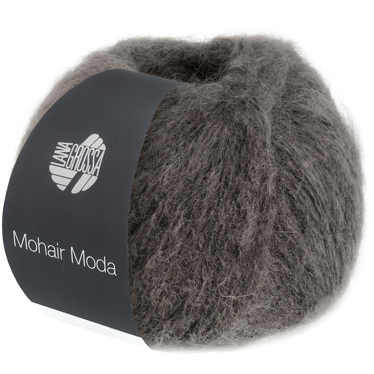 Lana Grossa Mohair Moda Yarn - 15 Dark Grey - Extra Image
