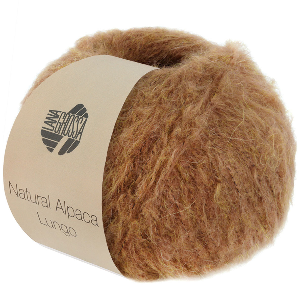Lana Grossa Natural Alpaca Lungo Yarn - 03 Brown - Extra Image
