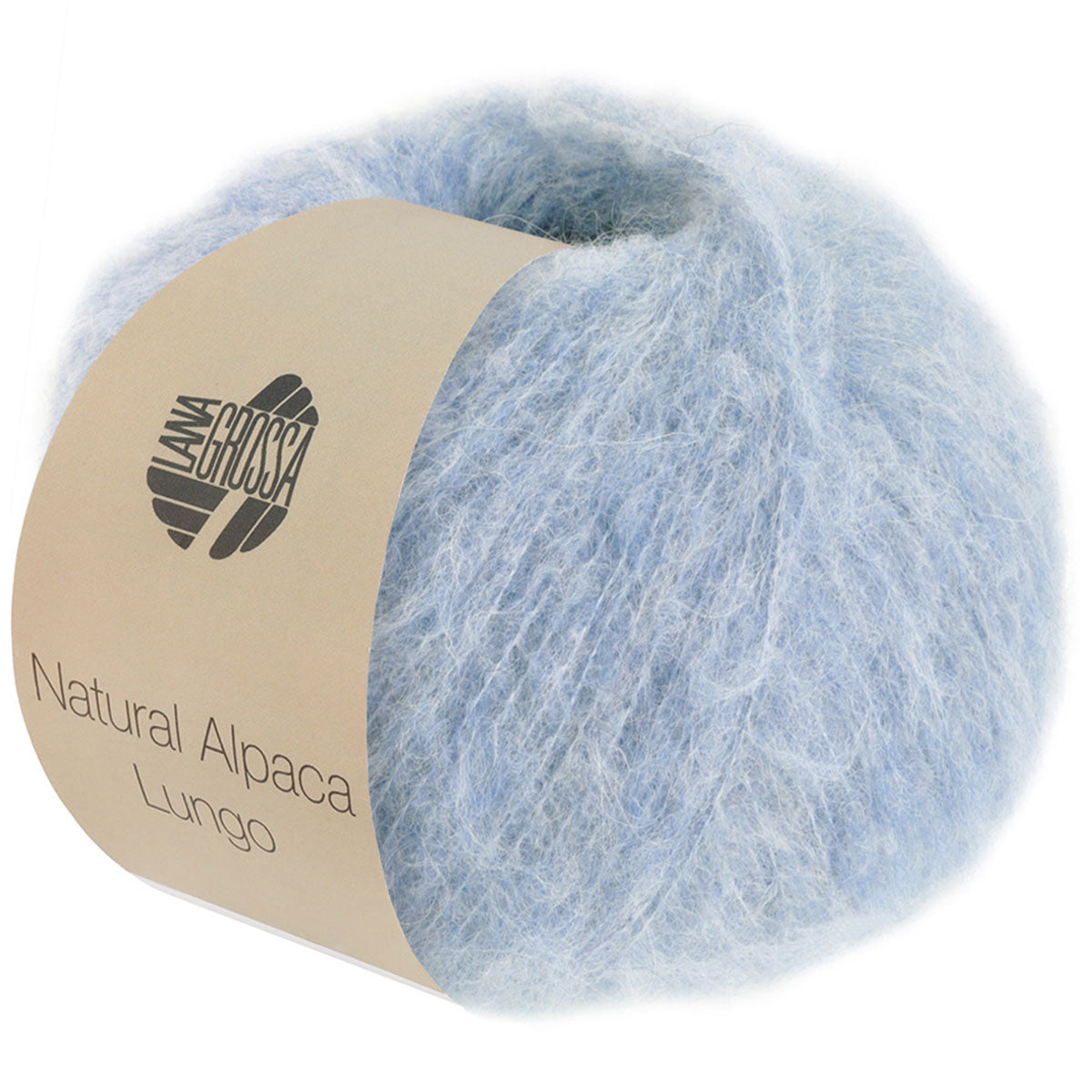 Lana Grossa Natural Alpaca Lungo Yarn - 06 Light Blue - Extra Image
