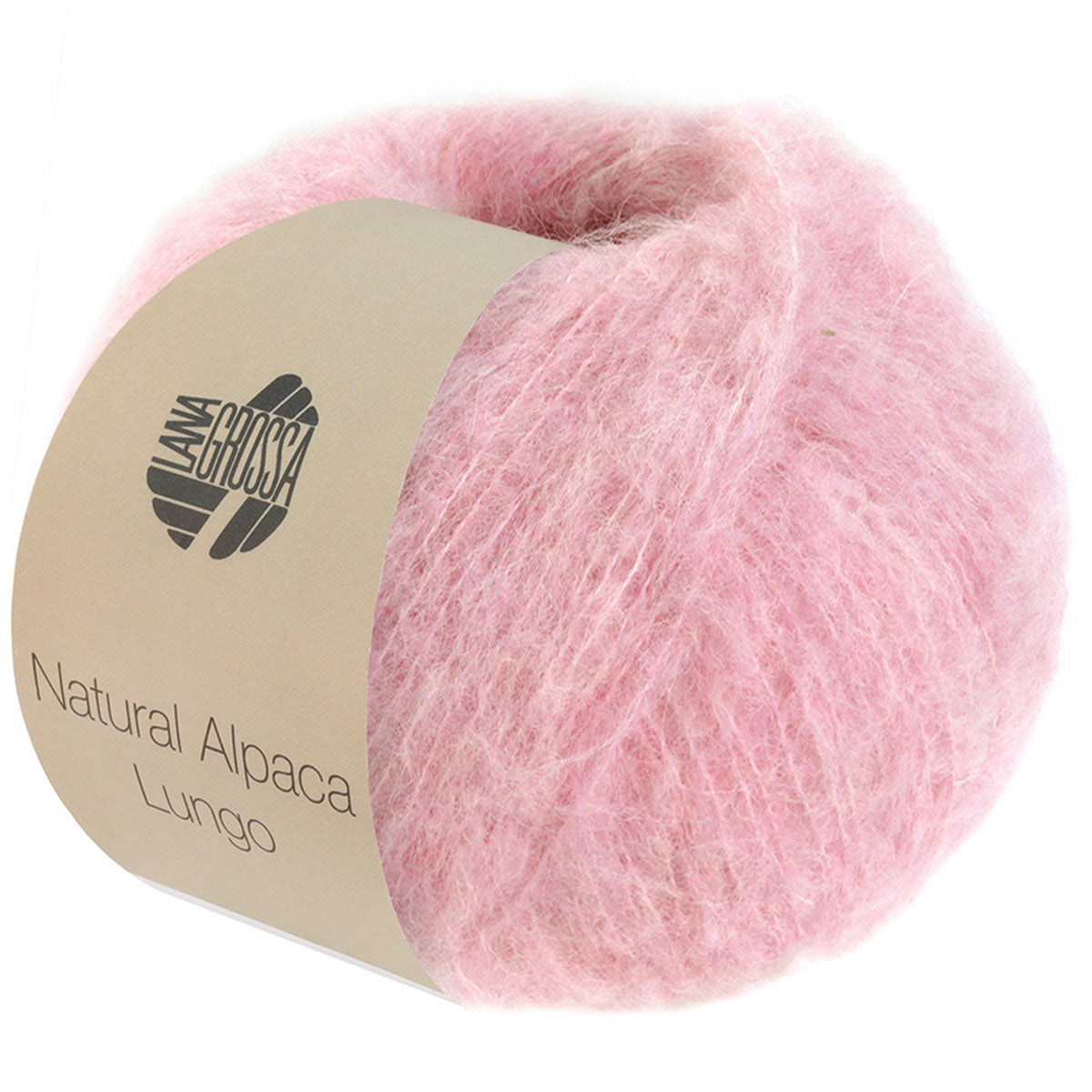 Lana Grossa Natural Alpaca Lungo Yarn - 14 Pink - Extra Image
