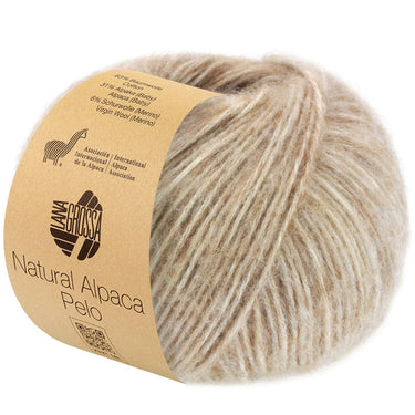 Lana Grossa Natural Alpaca Pelo Yarn - 07 Camel/Beige - Extra Image