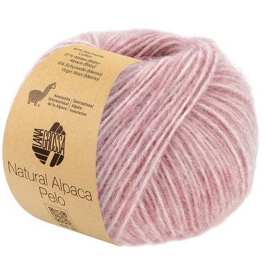 Lana Grossa Natural Alpaca Pelo Yarn - 15 Pink Melange - Extra Image