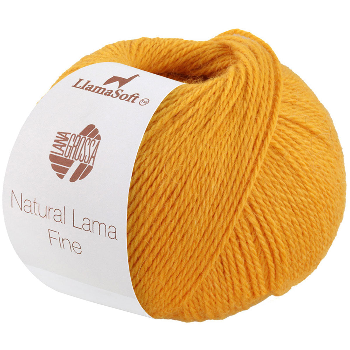 Lana Grossa Natural Lama Fine Yarn - 101 Yellow - Extra Image

