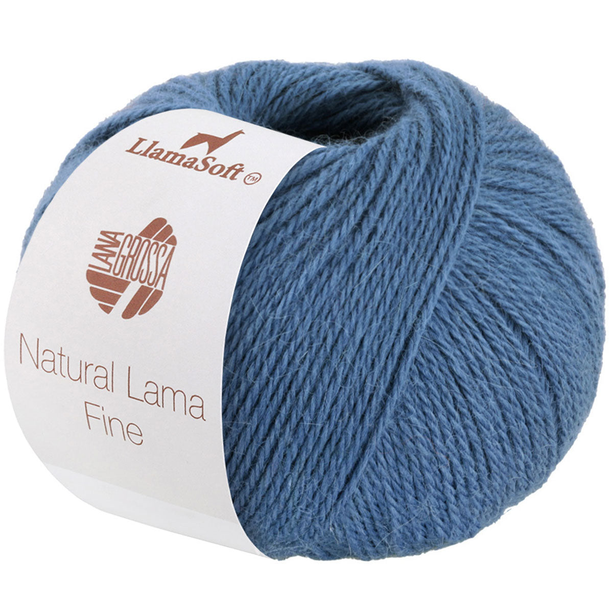 Lana Grossa Natural Lama Fine Yarn - 105 Pigeon Blue - Extra Image