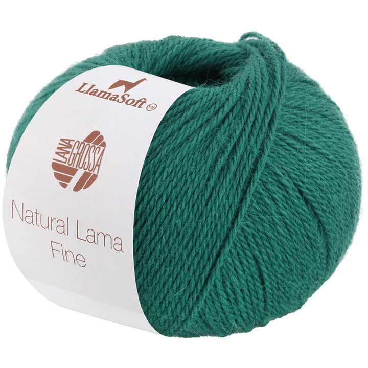 Lana Grossa Natural Lama Fine Yarn - 107 Turquoise Blue - Extra Image