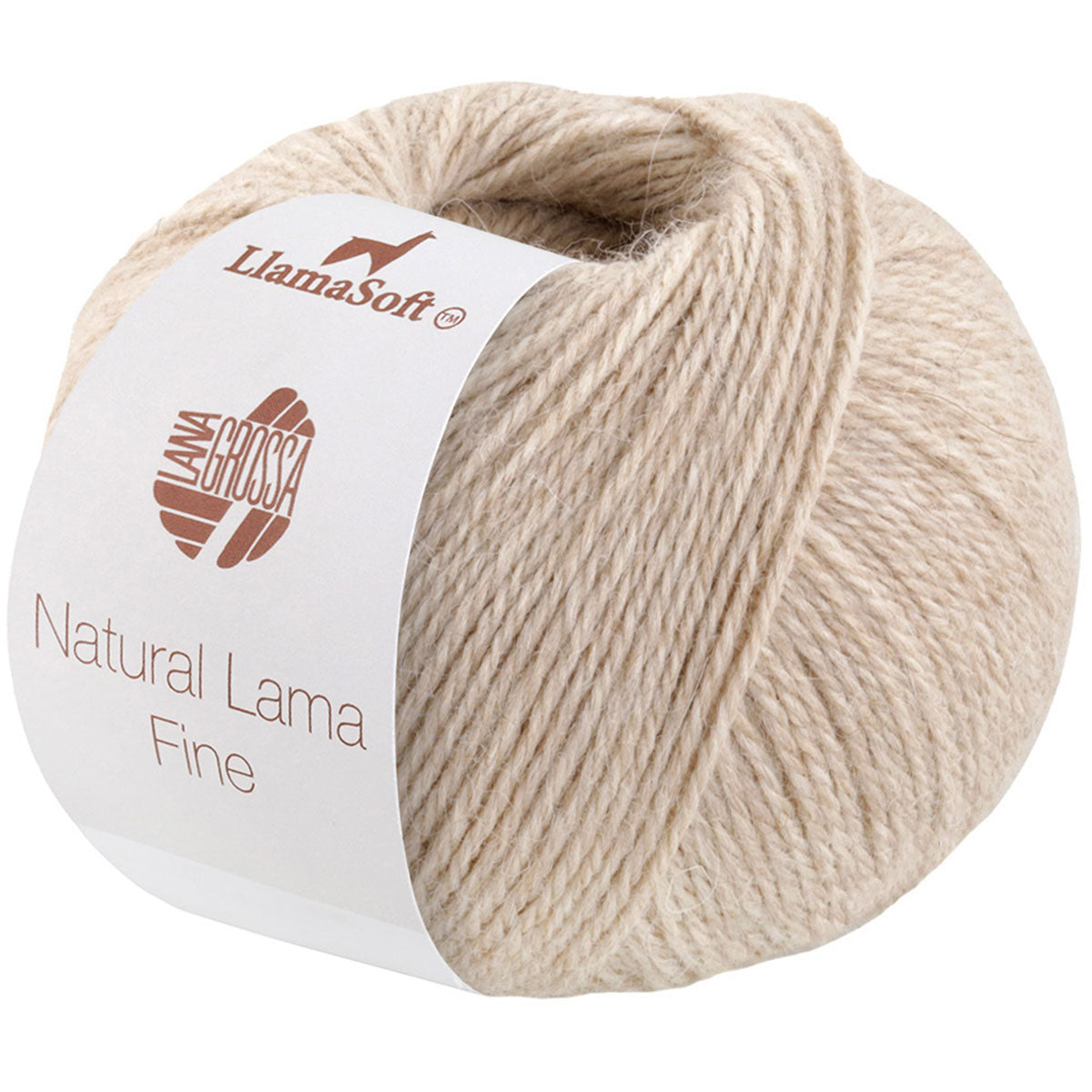 Lana Grossa Natural Lama Fine Yarn - 110 Light Beige - Extra Image
