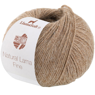 Lana Grossa Natural Lama Fine Yarn - 111 Camel - Extra Image