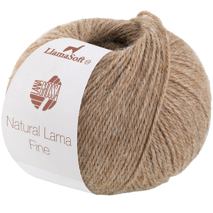 Lana Grossa Natural Lama Fine Yarn - 111 Camel - Extra Image