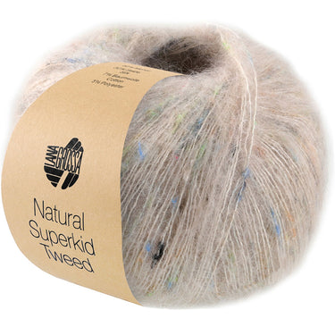 Lana Grossa Natural Superkid Tweed Yarn - 614 Natural - Extra Image