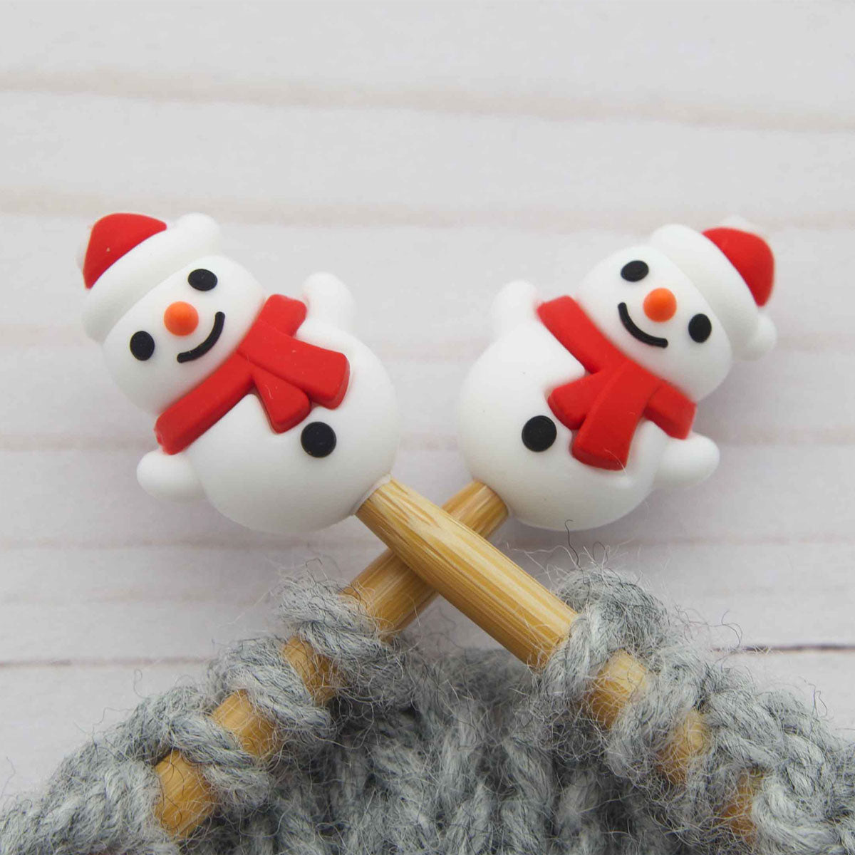 Fox & Pine Stitches Stitch Stoppers/  Point Protector - Little Snowman - Extra Image
