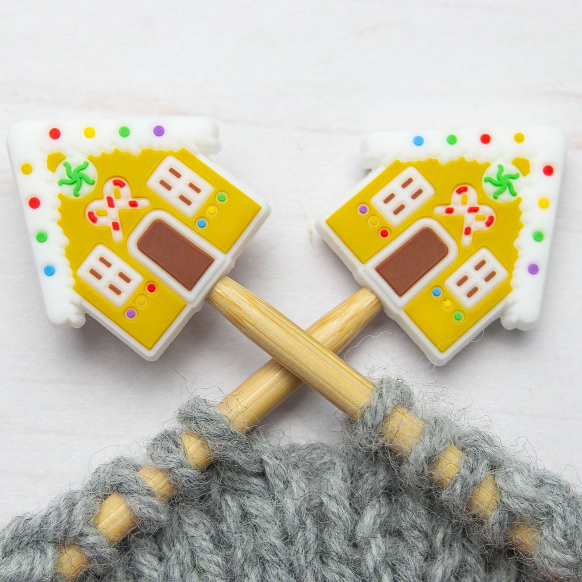 Fox & Pine Stitches Stitch Stoppers/  Point Protector - Gingerbread House - Zoom Image