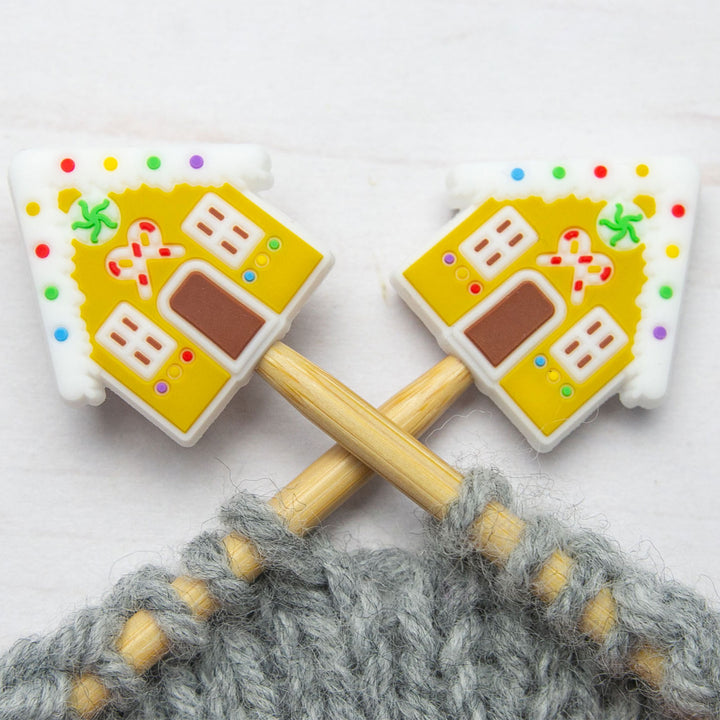 Fox & Pine Stitches Stitch Stoppers/  Point Protector - Gingerbread House - Zoom Image