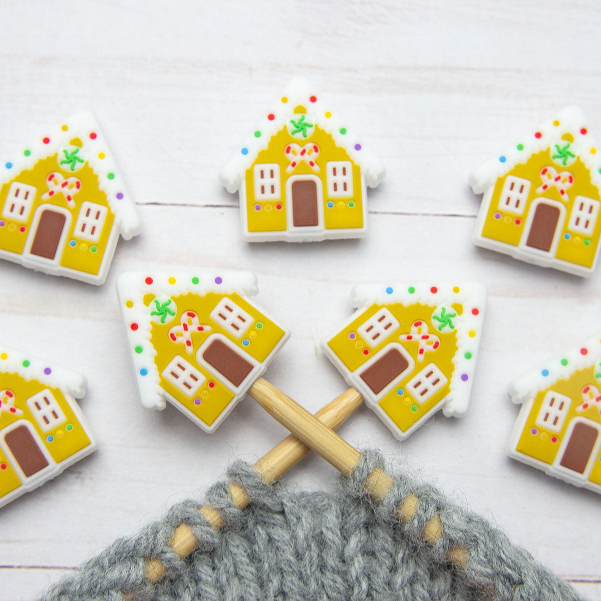 Fox & Pine Stitches Stitch Stoppers/  Point Protector - Gingerbread House - Extra Image
