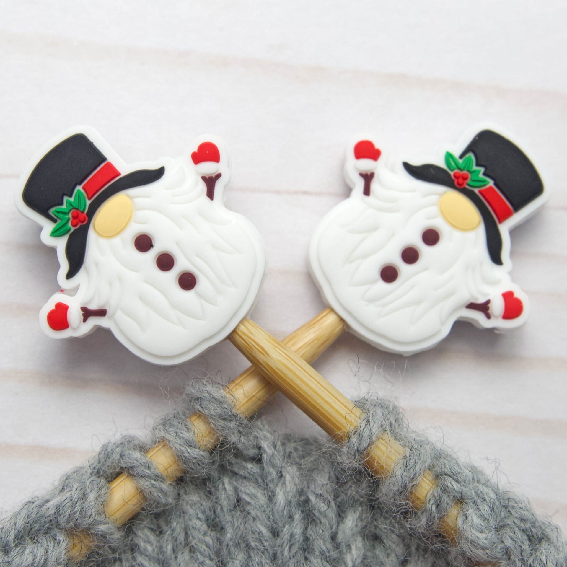 Fox & Pine Stitches Stitch Stoppers/  Point Protector - Snowman Gnome - Zoom Image
