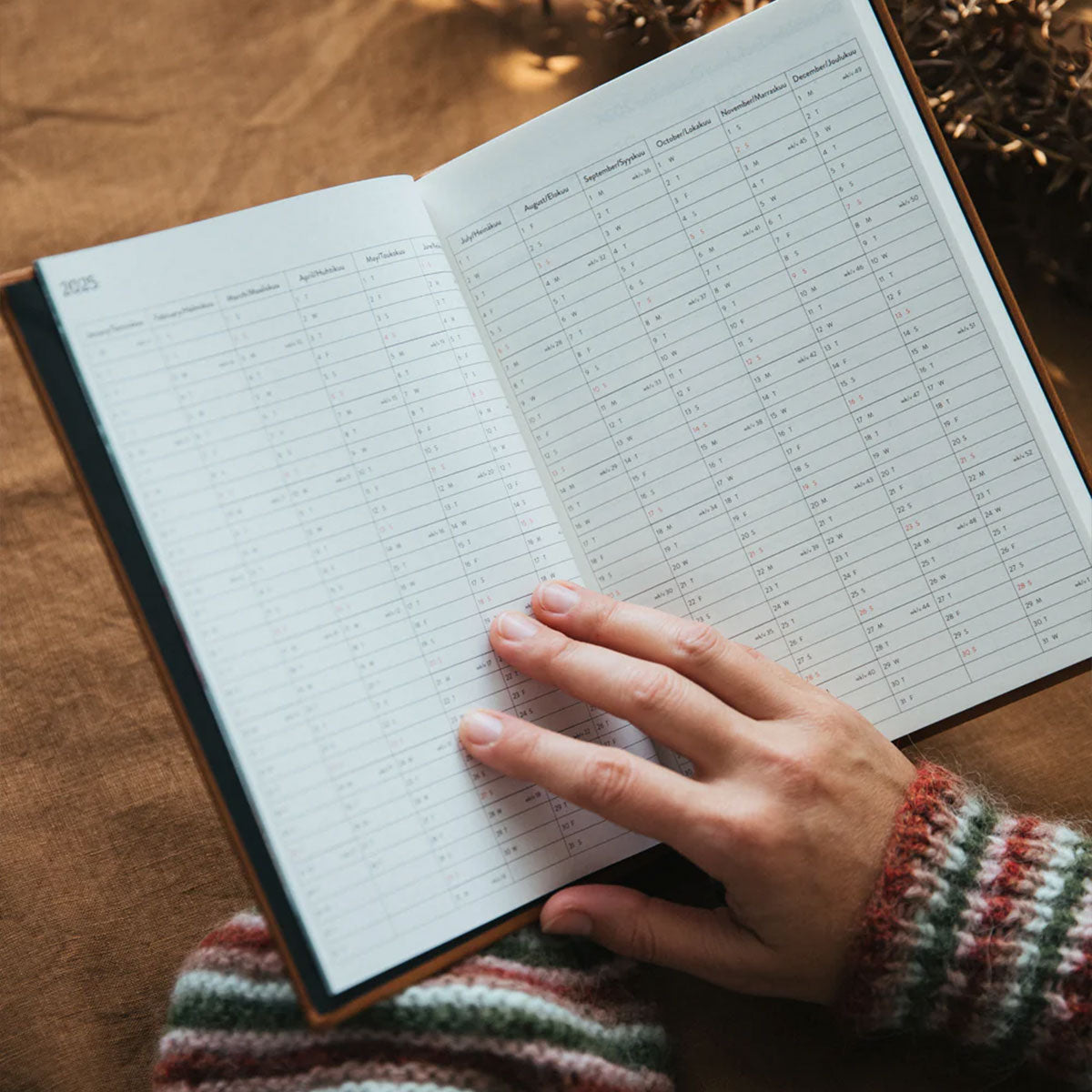 Laine Magazine Laine Yearly Planners - Knitter's Year 2025 Calendar - Extra Image