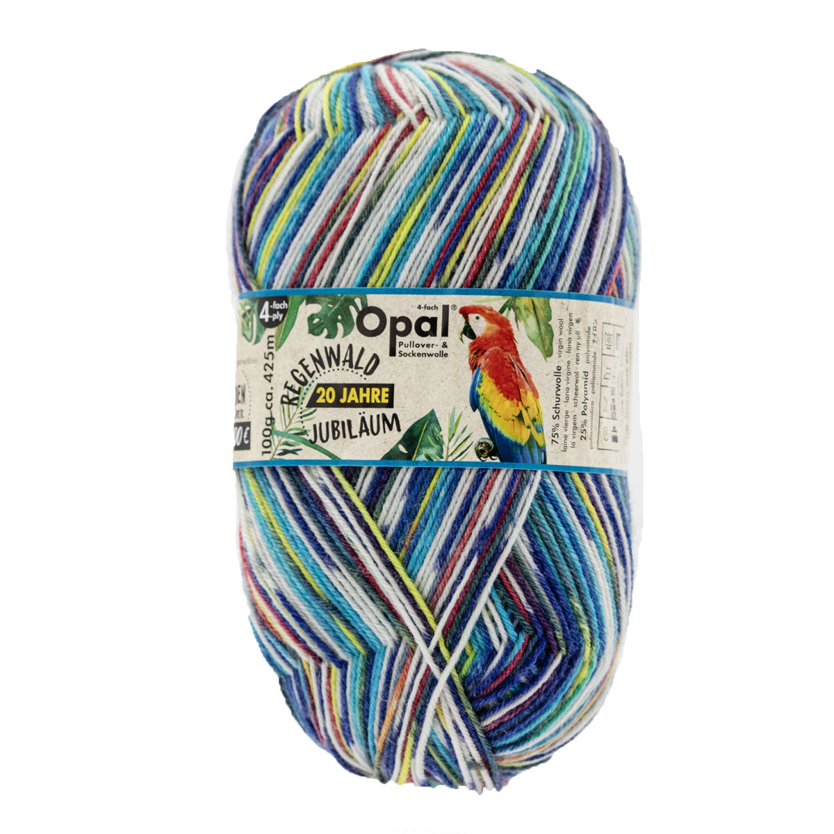Opal Regenwald: 20th Anniversary Edition Yarn - 1206 Parrot - Extra Image
