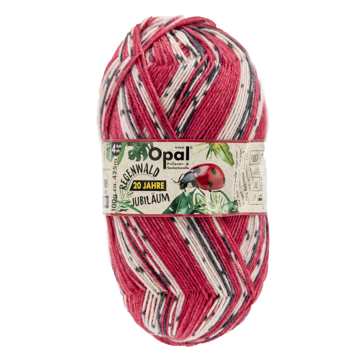 Opal Regenwald: 20th Anniversary Edition Yarn - 1208 Ladybug - Extra Image