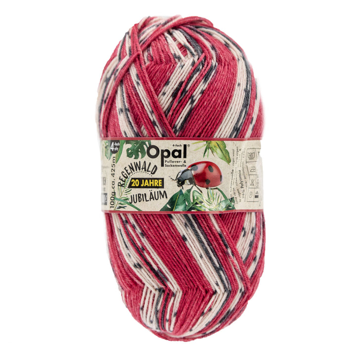 Opal Regenwald: 20th Anniversary Edition Yarn - 1208 Ladybug - Extra Image
