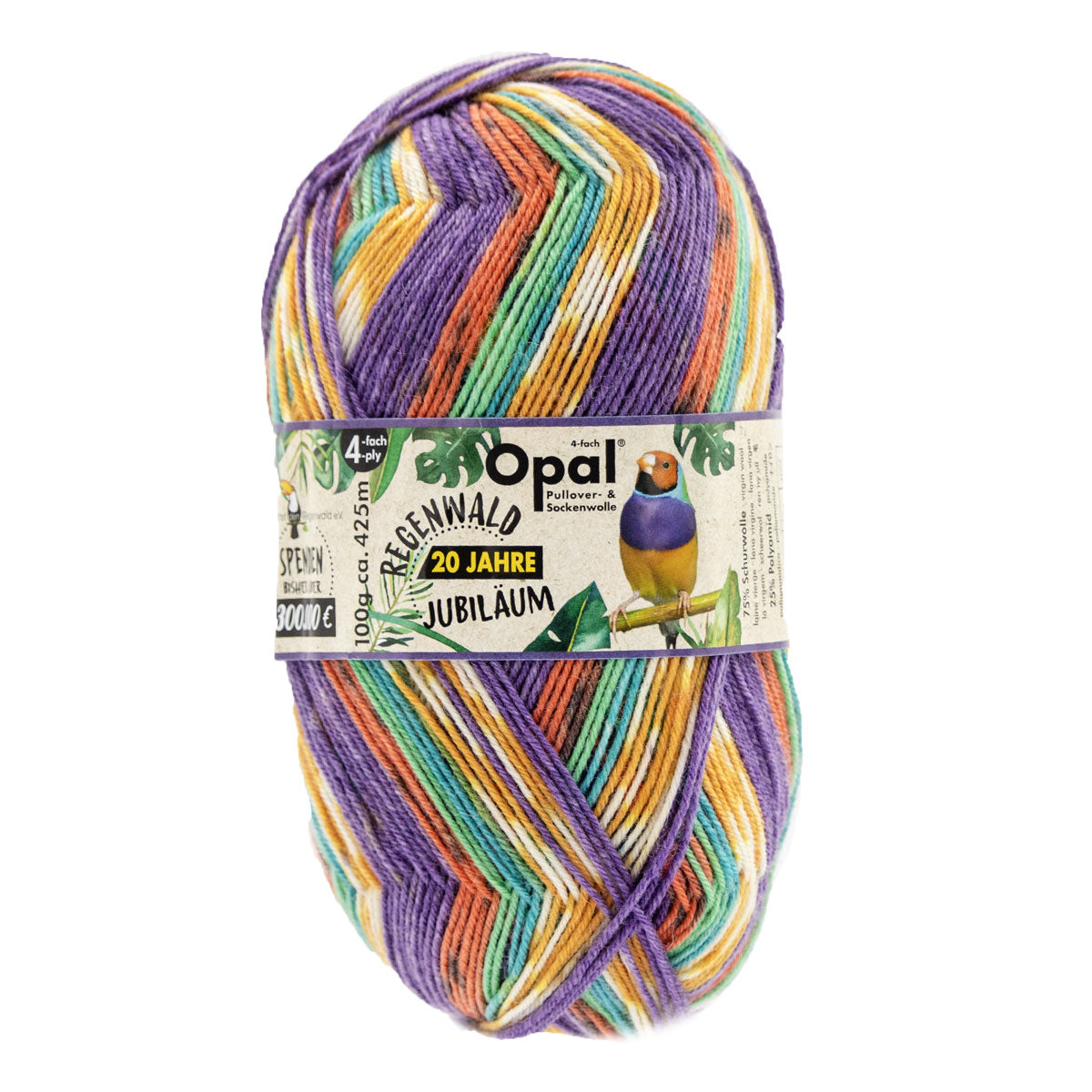 Opal Regenwald: 20th Anniversary Edition Yarn - 2143 Die Zierliche Emily - Extra Image

