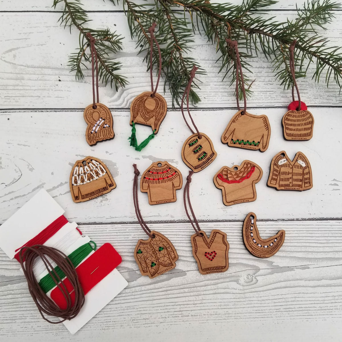 Katrinkles - 12 Days of Stitchable Ornaments Set - Extra Image
