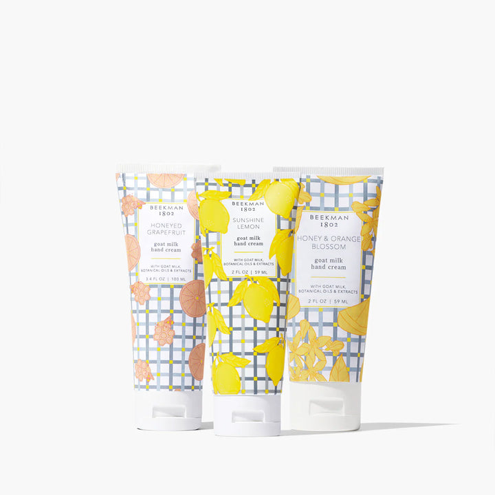 Beekman 1802 Hand Cream Sampler - Honeyed Grapefruit, Honey & Orange Blossom, Sunshine Lemon - Extra Image