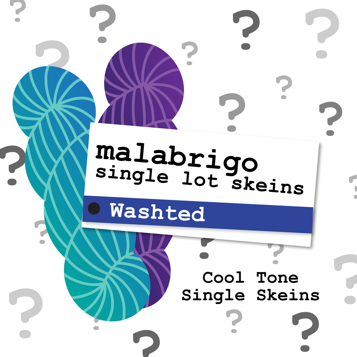 Malabrigo Washted Single Lot Skeins Kits - Cool - Zoom Image
