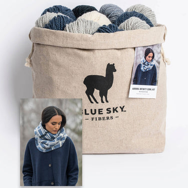 Blue Sky Fibers Kits - Aurora Infinity Cowl Kit - Zoom Image