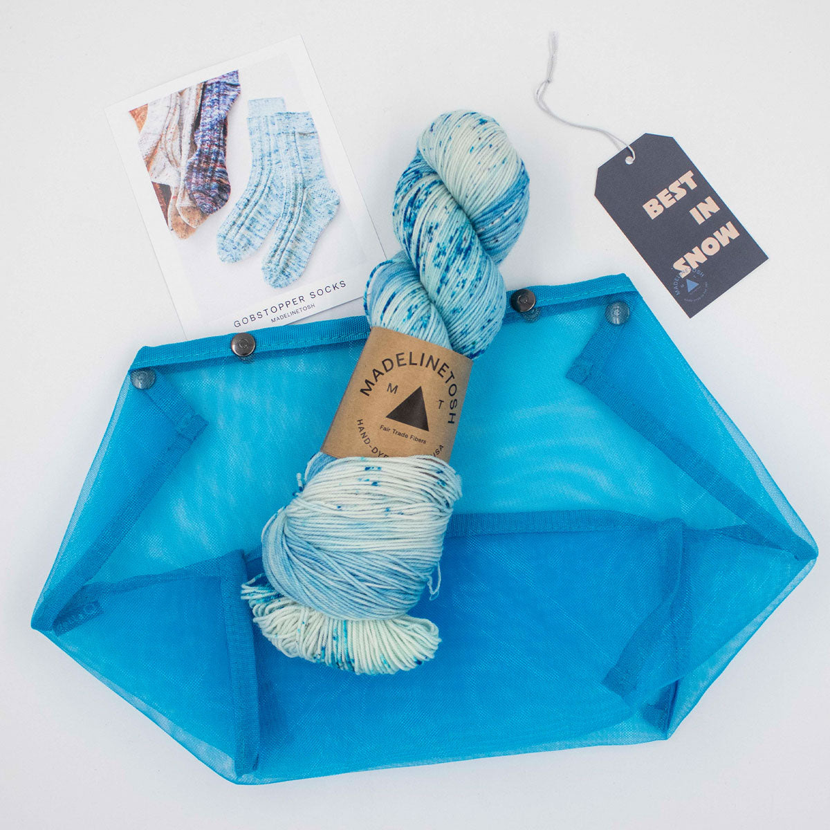 Madelinetosh Naughty & Nice Holiday Sock Kits - Best in Snow - Extra Image
