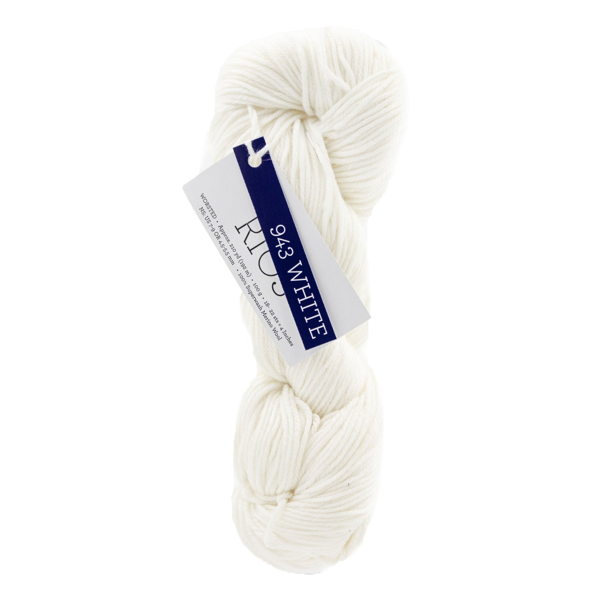 Malabrigo Rios Yarn - 943 White - Zoom Image
