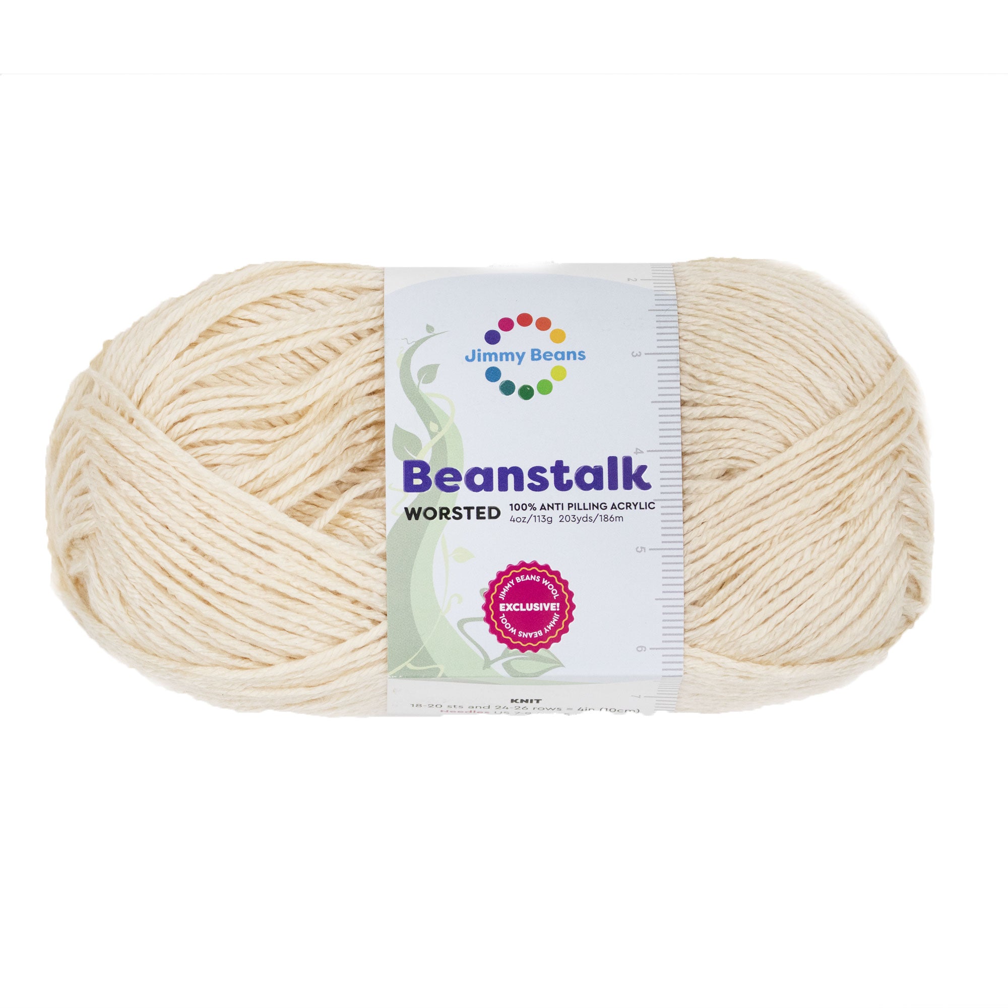 Jimmy Beans Wool Beanstalk Worsted Yarn - 020 Vanilla Ice Cream - Zoom Image