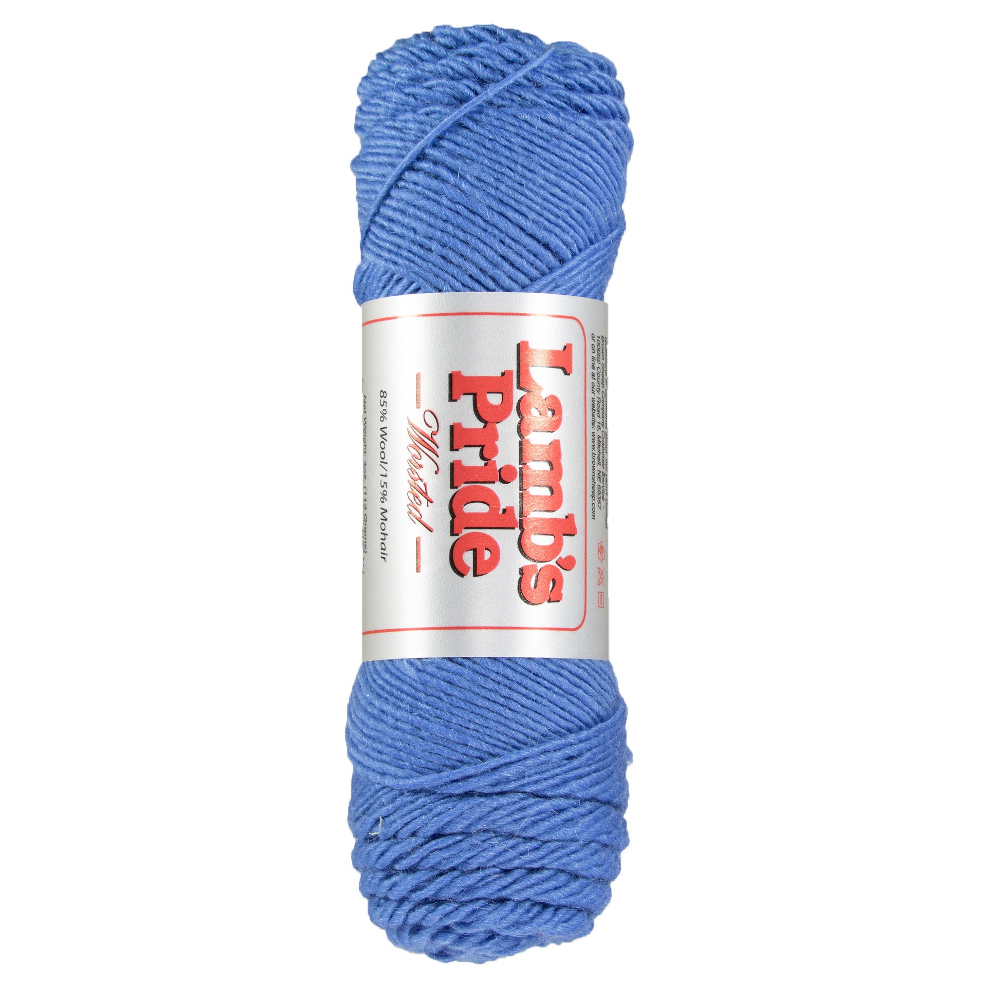 Brown Sheep Lamb's Pride Worsted Yarn - M057 Brite Blue - Zoom Image
