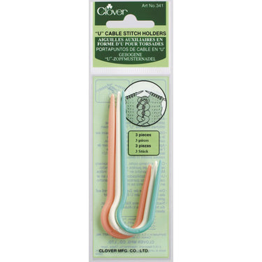 Clover Cable Stitch Holders - U-Shaped Cable Needle - Zoom Image