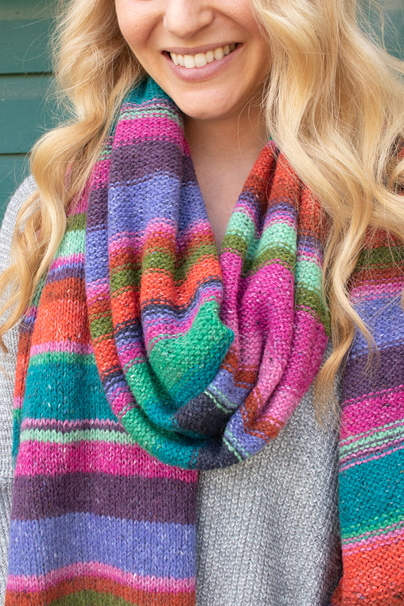 Rowan's Vibrant Stripe Scarf - Main Image 3