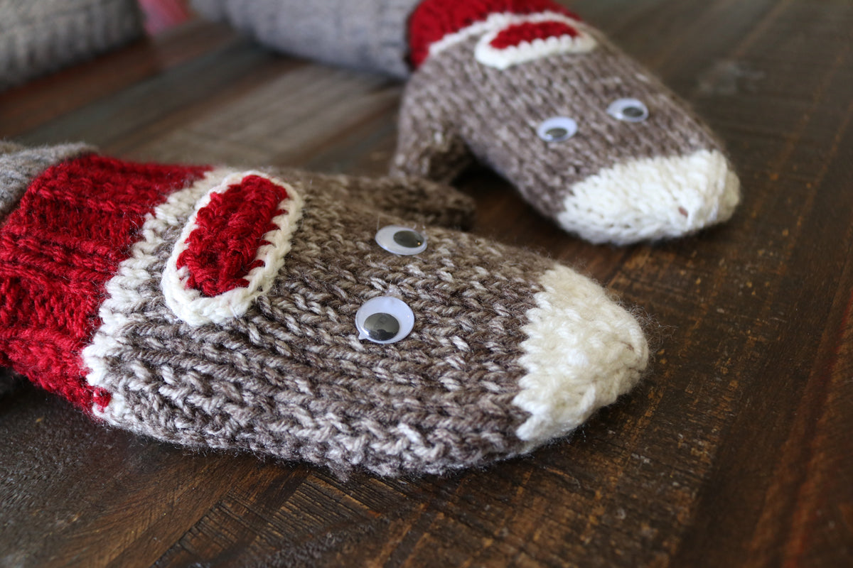 Mindy's Sock Monkey Mitts - Main Image 2
