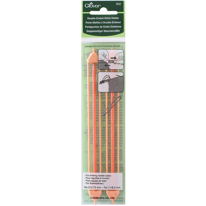 Clover Stitch Holders - Large Double Ended Stitch Holder - Zoom Image