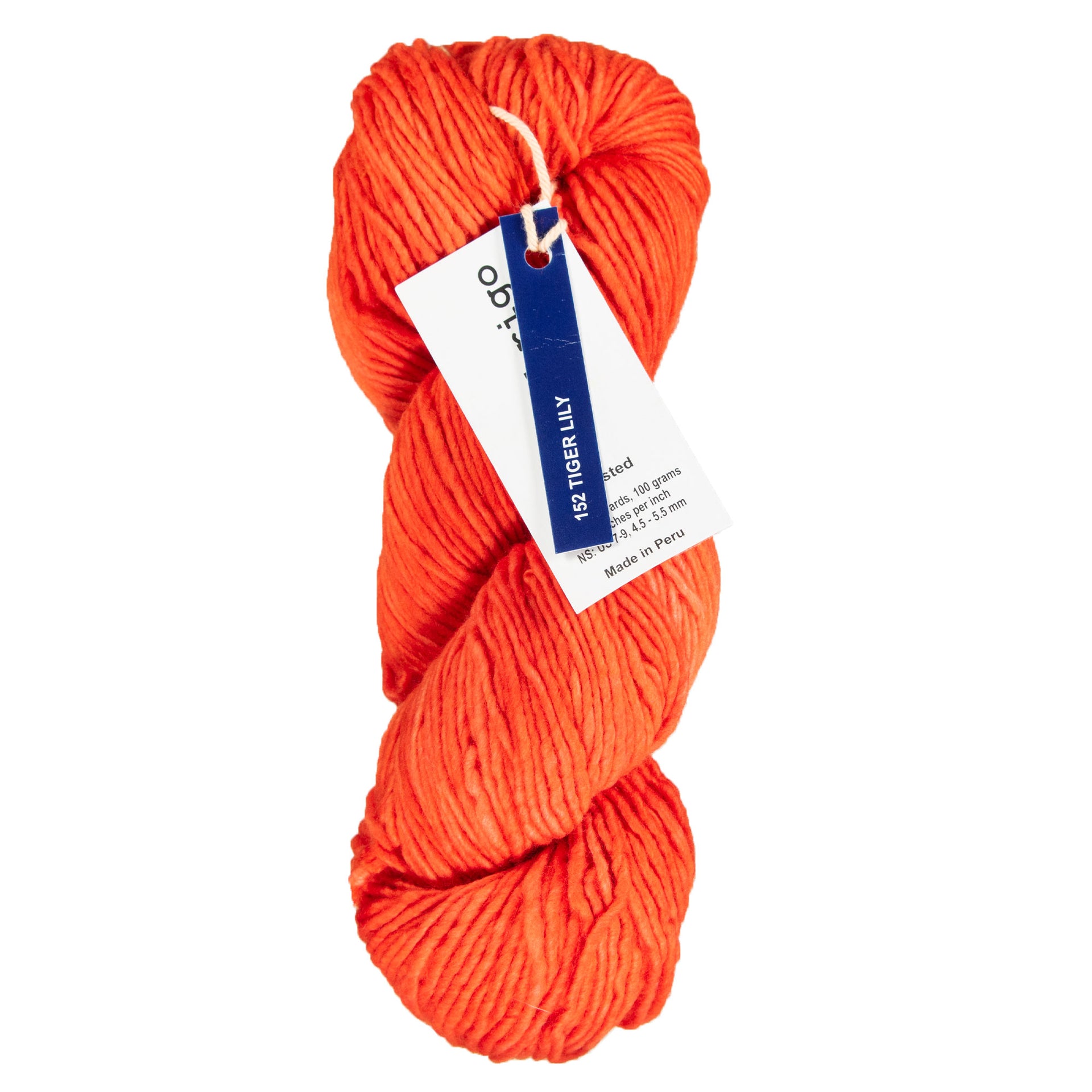 Malabrigo Worsted Merino Yarn - 152 Tiger Lily - Zoom Image
