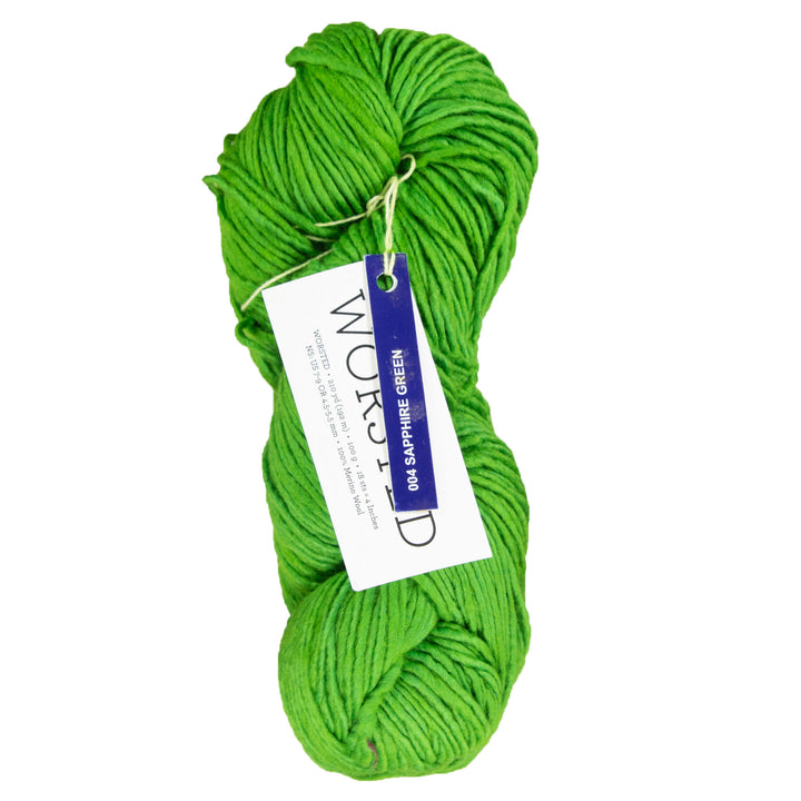 Malabrigo Worsted Merino Yarn - 004 Sapphire Green - Zoom Image