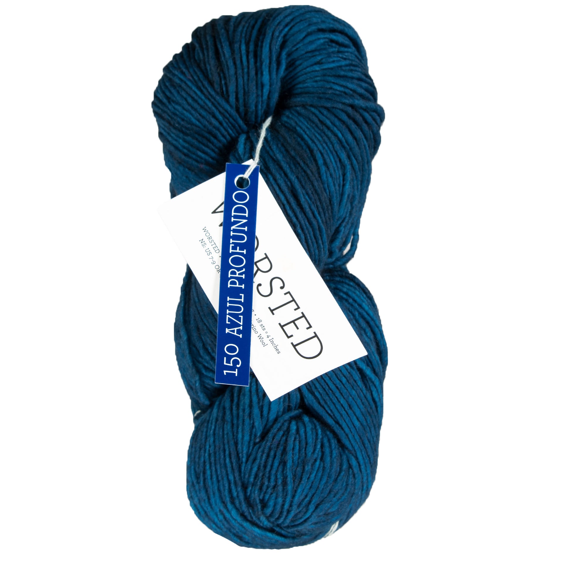 Malabrigo Worsted Merino Yarn - 150 Azul Profundo - Zoom Image

