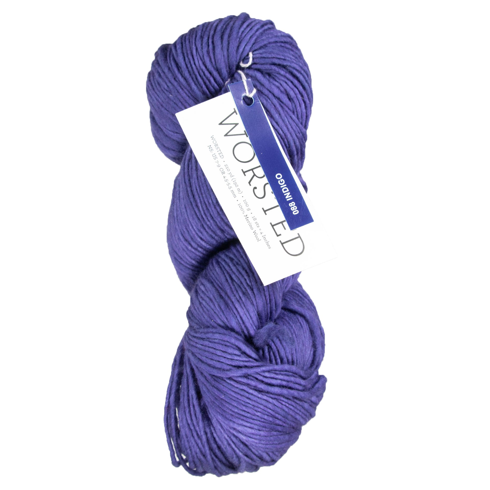 Malabrigo Worsted Merino Yarn - 088 Indigo - Zoom Image
