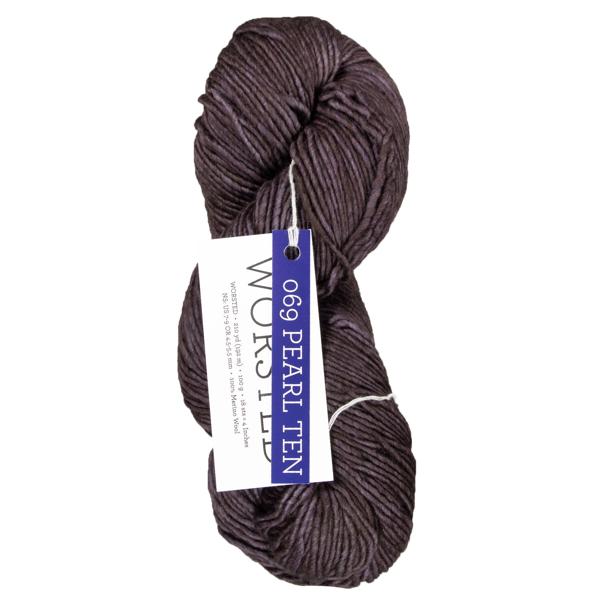 Malabrigo Worsted Merino Yarn - 069 Pearl Ten - Zoom Image