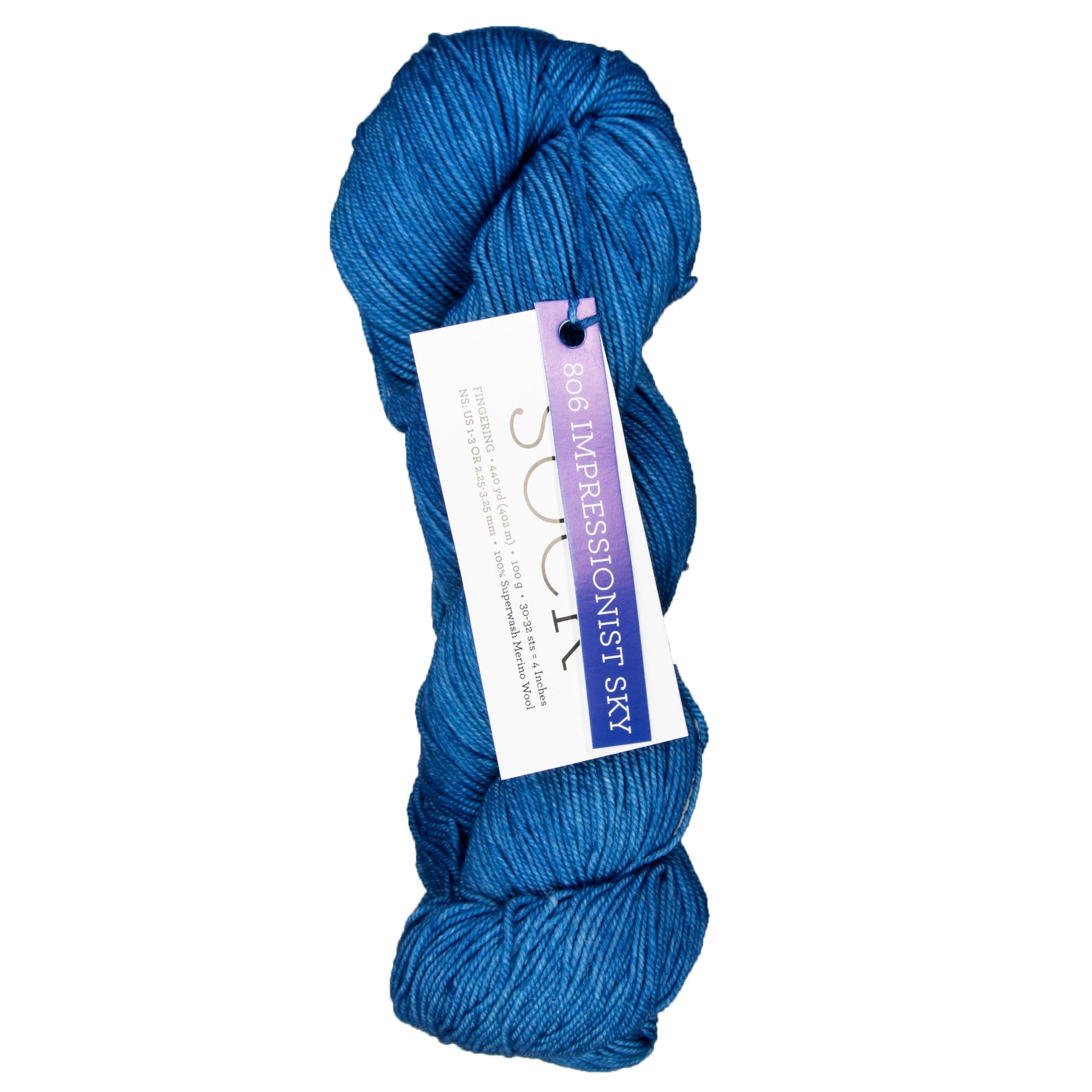 Malabrigo Sock Yarn - 806 Impressionist Sky - Zoom Image
