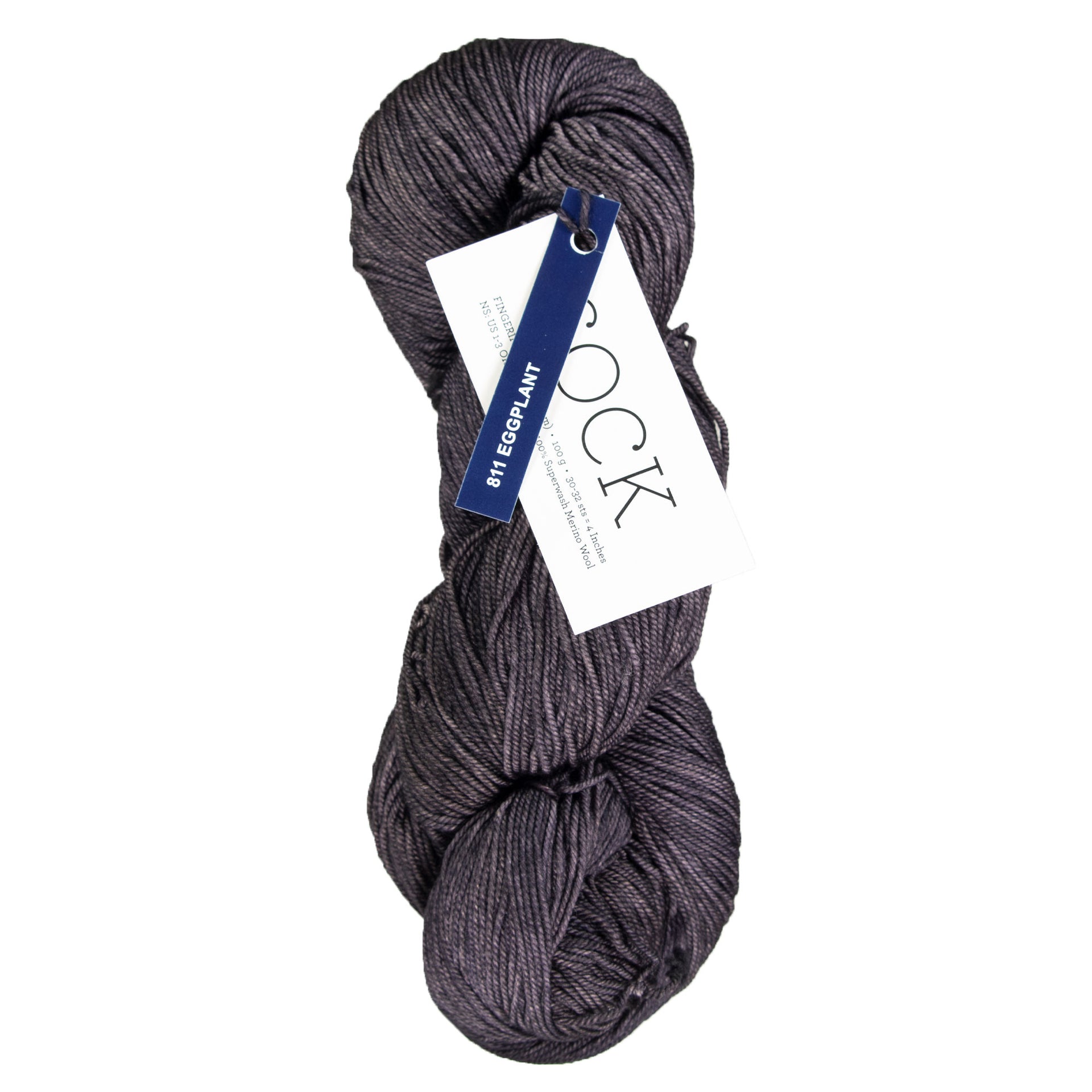 Malabrigo Sock Yarn - 811 Eggplant - Zoom Image

