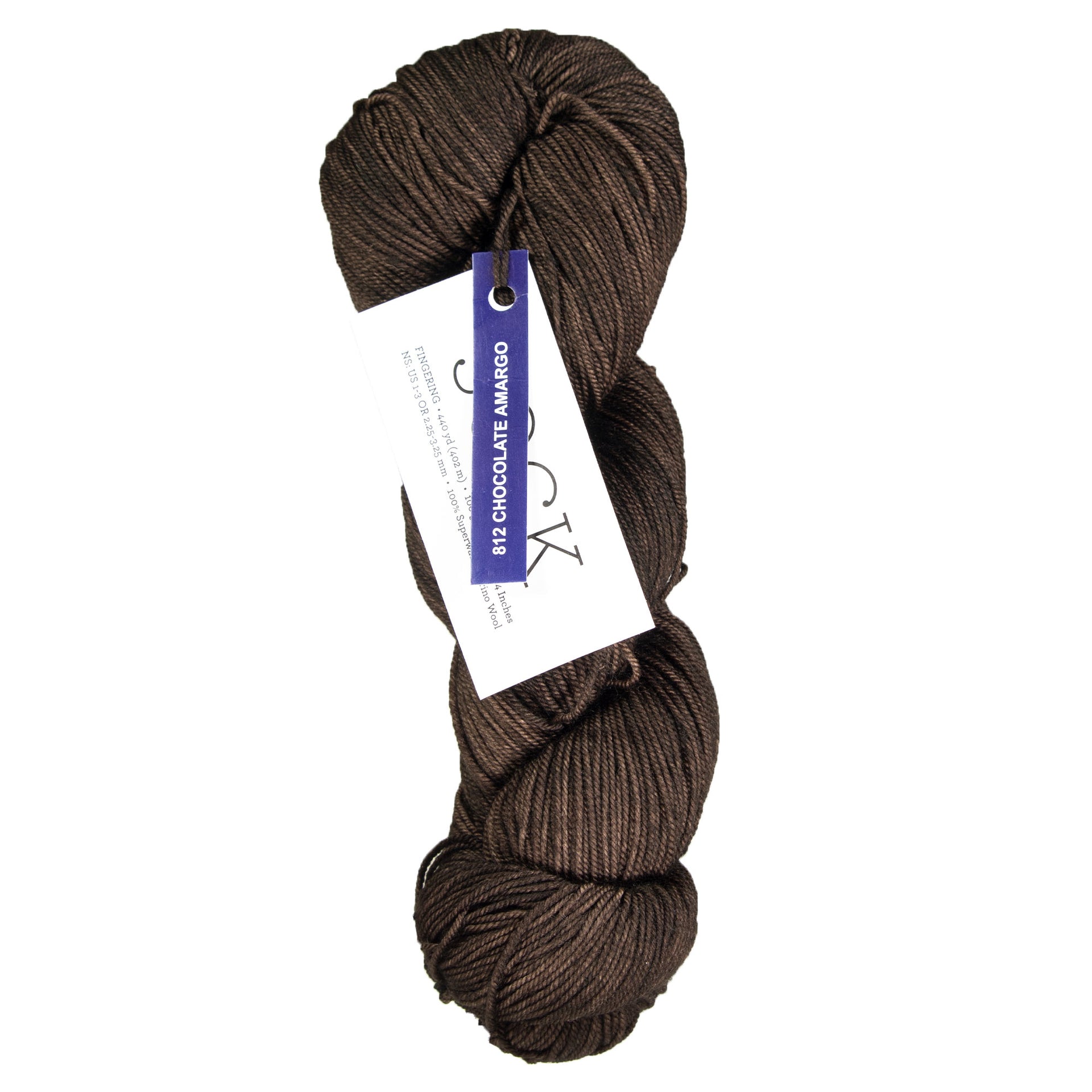 Malabrigo Sock Yarn - 812 Chocolate Amargo - Zoom Image
