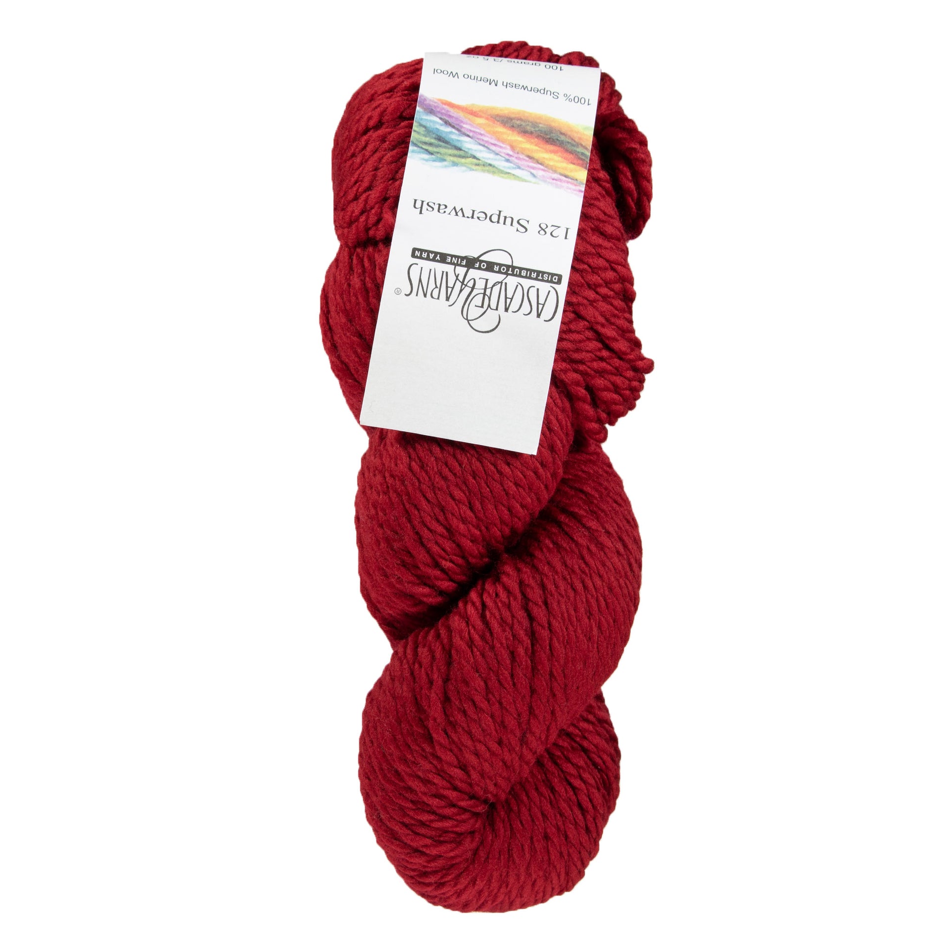 Cascade Yarns 128 Superwash Yarn - 893 Ruby - Zoom Image
