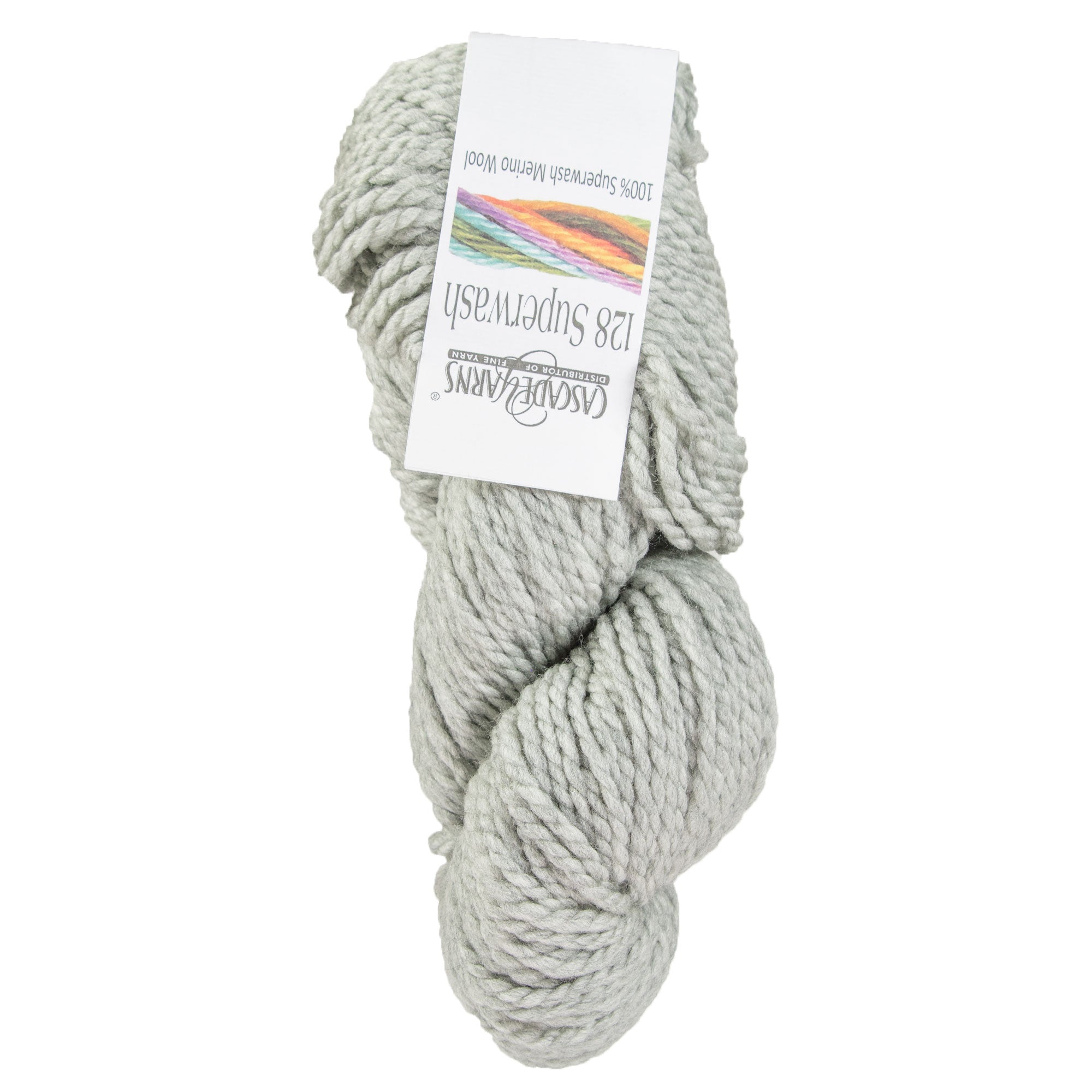 Cascade Yarns 128 Superwash Yarn - 1946 Silver - Zoom Image