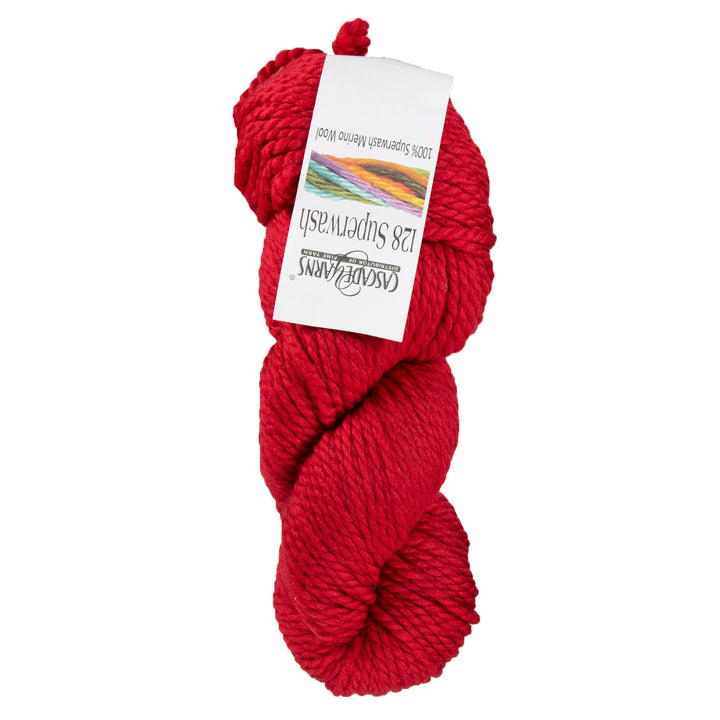 Cascade Yarns 128 Superwash Yarn - 809 Really Red - Zoom Image